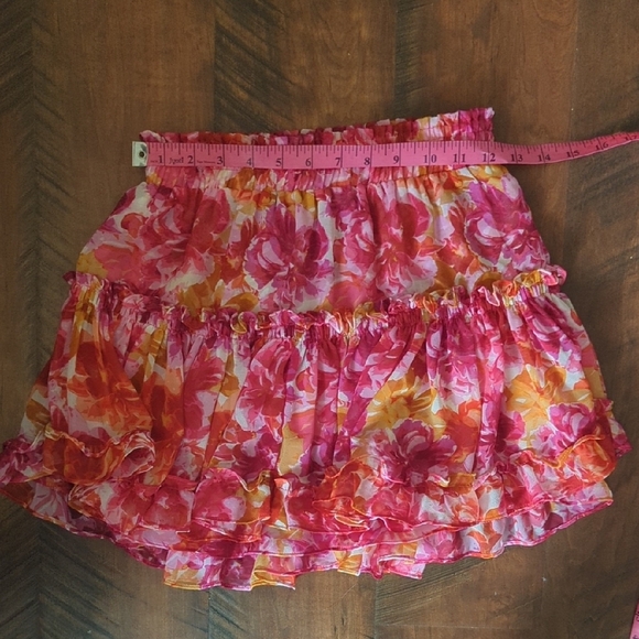 NWT Misa Los Angeles Pink Floral Smocked Top and Skirt Set XS - Picture 7 of 8